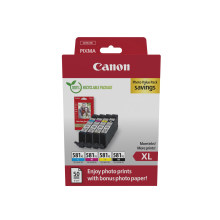 Cartucce d'inchiostro multipack + pacco di carta fotografica - CANON - CLI-581XL Nero/Ciano/Magenta/Giello - Alta resa