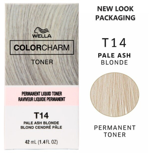 Wella T14 Hair Toner - Pale Ash Blonde Color Charm on OnBuy