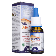 Dr JACOBS D3K2 Vitamin D3 K2 MK7 FORTE 20ml STRONG Cholecalciferol