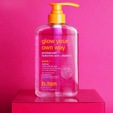 b.tan Clear Self Tan Gel | Glow Your Own Way 16 fl. oz.