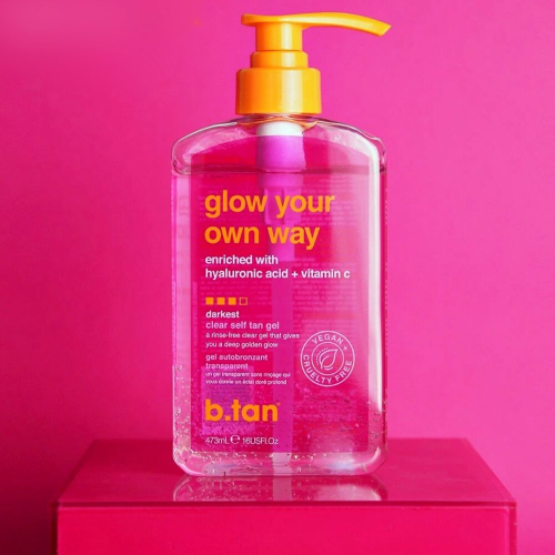 b.tan, Φωτίζοντας Τον Σου Ο Κατά Τον Δρόμο, Clear Self Tan Gel, Darkest , 16 fl oz (473 ml)