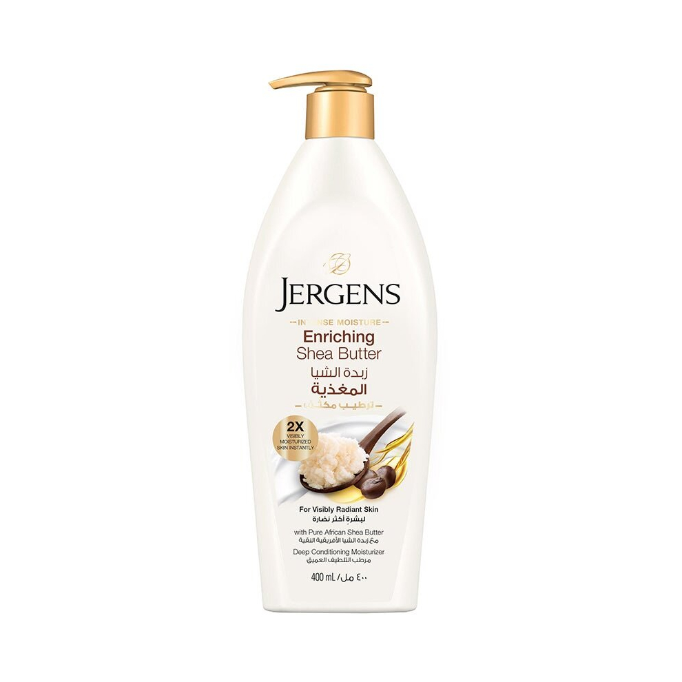 Jergens Shea Butter Deep Conditioning Moisturizer - Intense Hydration, Nourishing Formula, Silky Smooth Skin, Long-lasting Moisture 400ml
