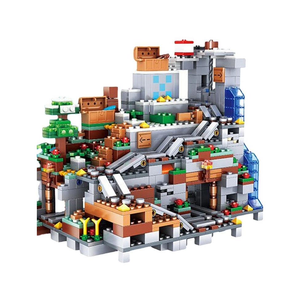 650pcs Minecraft Building Blocks Set The Mountain Cave My World Series fit for LEGO