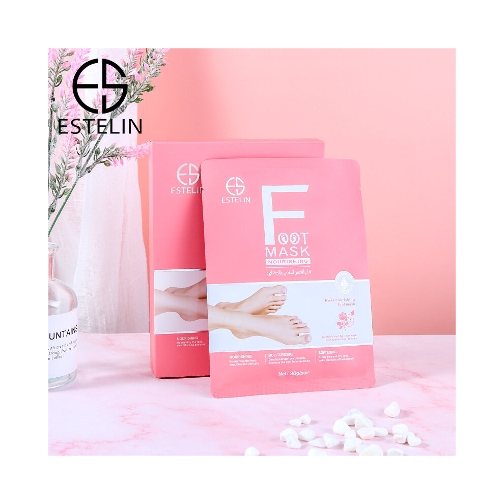Estelin Rose Nourishing Foot Mask Daily Moisturizing 36g-2pairs