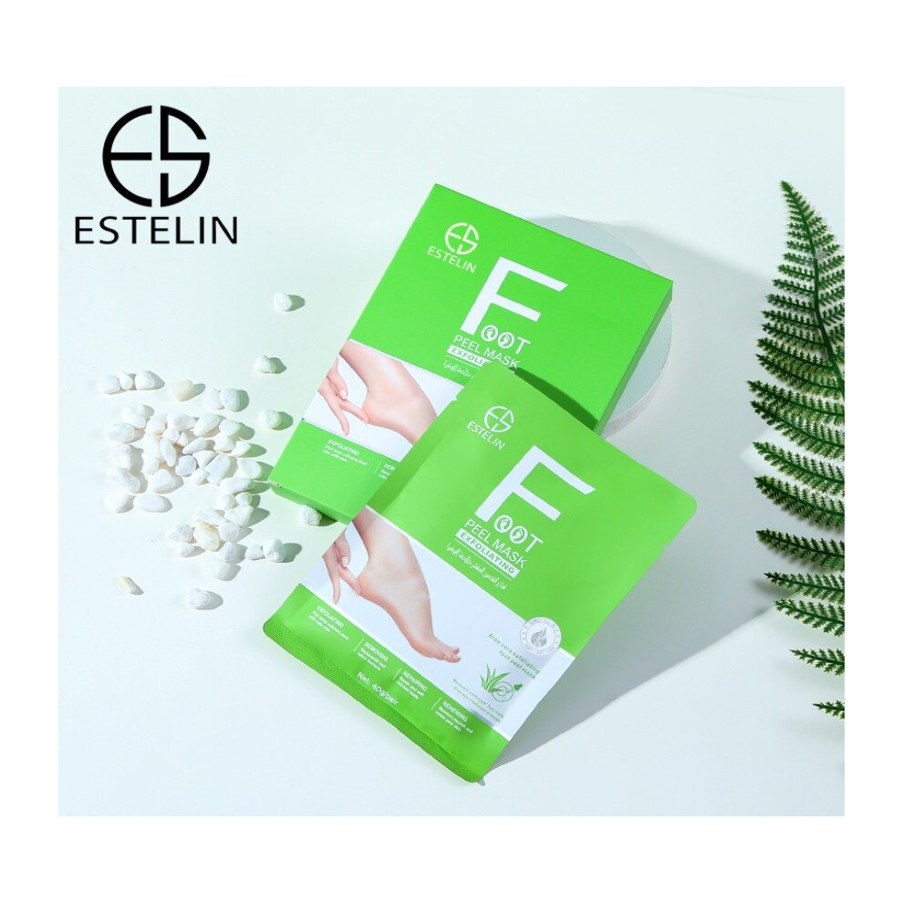 Estelin Foot Care Aloe Vera Exfoliating Foot Peel Mask 40g-2pairs