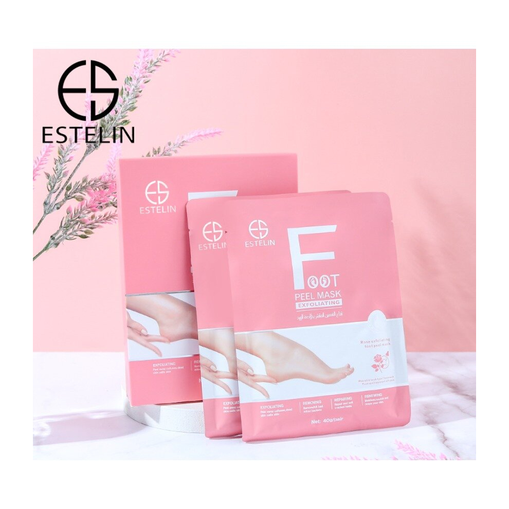 Estelin Foot Care Rose Exfoliating Foot Peel Mask 40g-2pairs