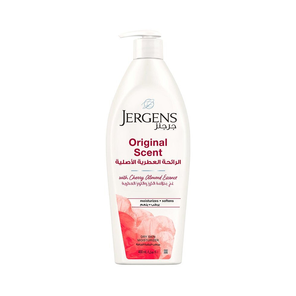Light Jergens Original Scent Dry Skin Moisturizer - Classic Fragrance, Intense Hydration, Nourishing Formula For Lasting Comfort 400Ml