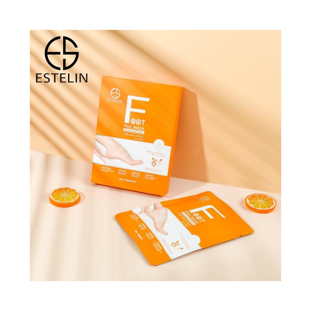 Estelin Foot Care Vitamin C Exfoliating Foot Peel Mask 40g-2pairs