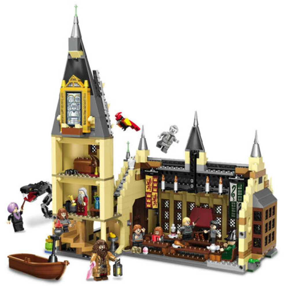 Harry Potter Hogwarts Great Hall Castle Toy, Gift Idea for Wizarding World Fan, Fit for Lego