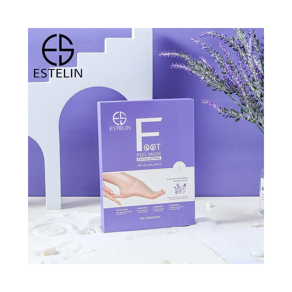 Lavender Estelin Foot Care Exfoliating Foot Peel Mask 40G-2Pairs
