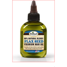 Difeel Premium Natuurlijke Haarolie - Lijnzaadhaarolie 75 ml - Versterkende & Hydraterende Behandeling