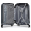(Grey) 3Pcs 19+24+28 Inch ABS Hard Shell Suitcase Set With Spinner 4 Wheels 9