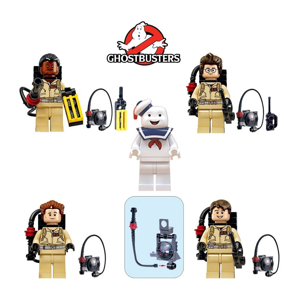 Ghostbusters Minifigures 5PCS Set Building Block Assembly Toy Fit Lego