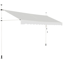 400 x 120 cm Telescopic Awning Sun Shade Retractable Canopy W/ Crank Manual