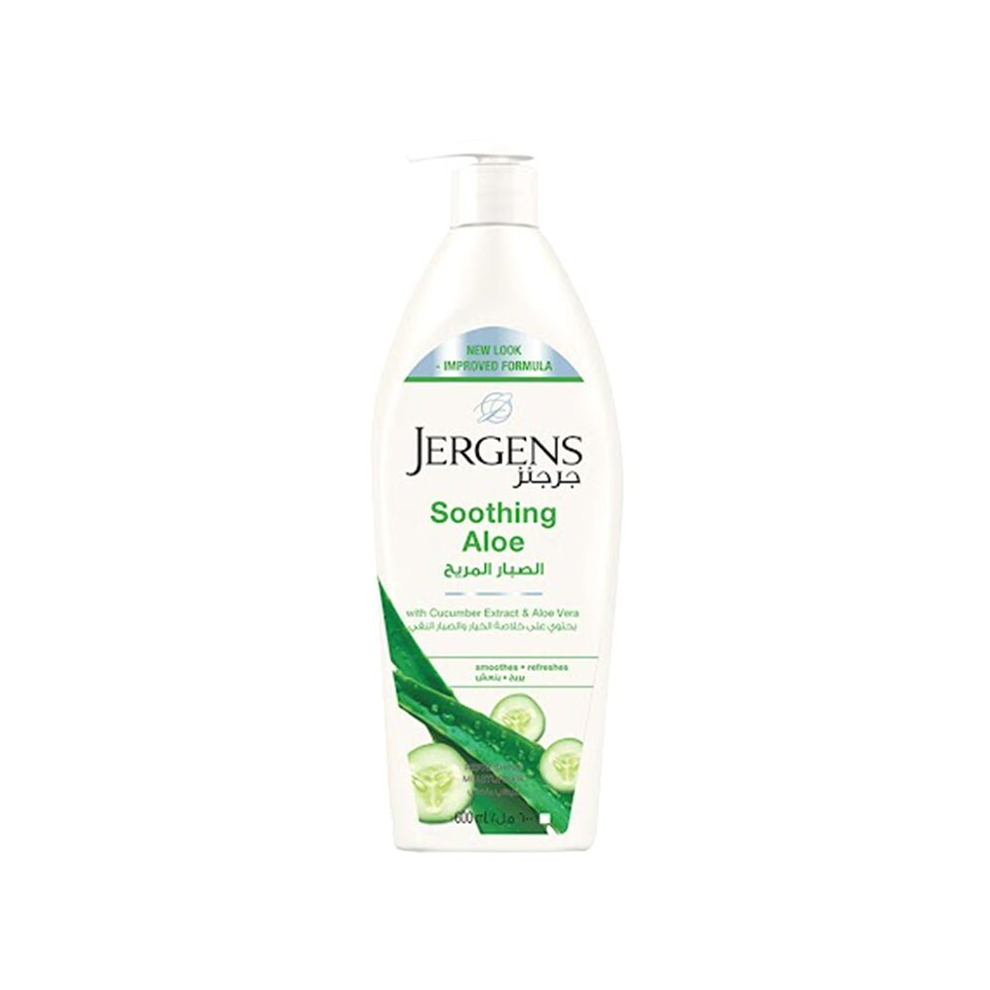 Jergens Soothing Aloe Refreshing Moisturizer - Calming Hydration, Nourishing Formula for Refreshed and Revitalized Skin 600ml