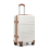 12+20 inch Cream Color ABS 4 Wheel Suitcase Set With Vanity Case 12