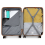 12+20 inch Cream Color ABS 4 Wheel Suitcase Set With Vanity Case 17