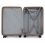 12+20 inch Cream Color ABS 4 Wheel Suitcase Set With Vanity Case 18