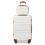 12+20 inch Cream Color ABS 4 Wheel Suitcase Set With Vanity Case 2