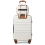 12+20 inch Cream Color ABS 4 Wheel Suitcase Set With Vanity Case 3