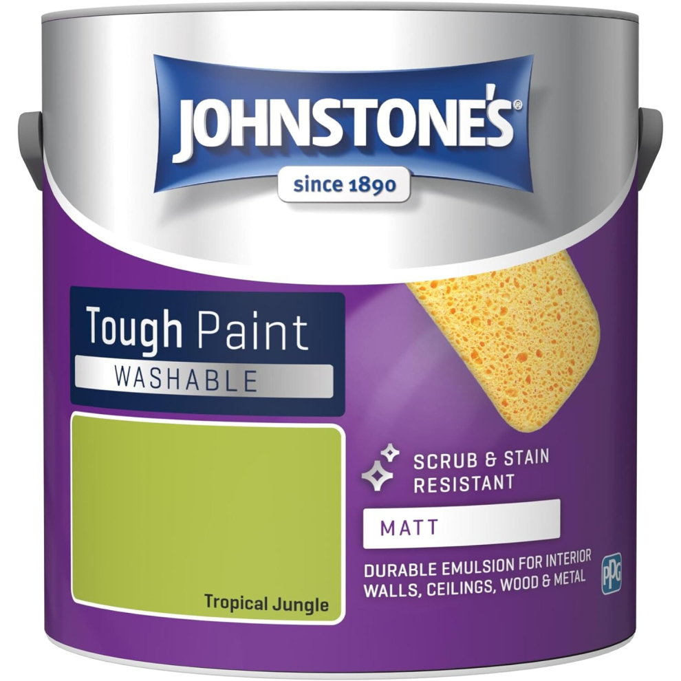 Johnstone's - Washable Paint - Tropical Jungle - Matt Finish