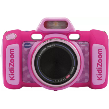Vtech Kidizoom Duo Fx Camera - Pink | Selfie & Group Shots, Dual 8MP Cameras, AR Filters, 75 Effects, 20+ Games, Built-in Editor, MicroSD Ready