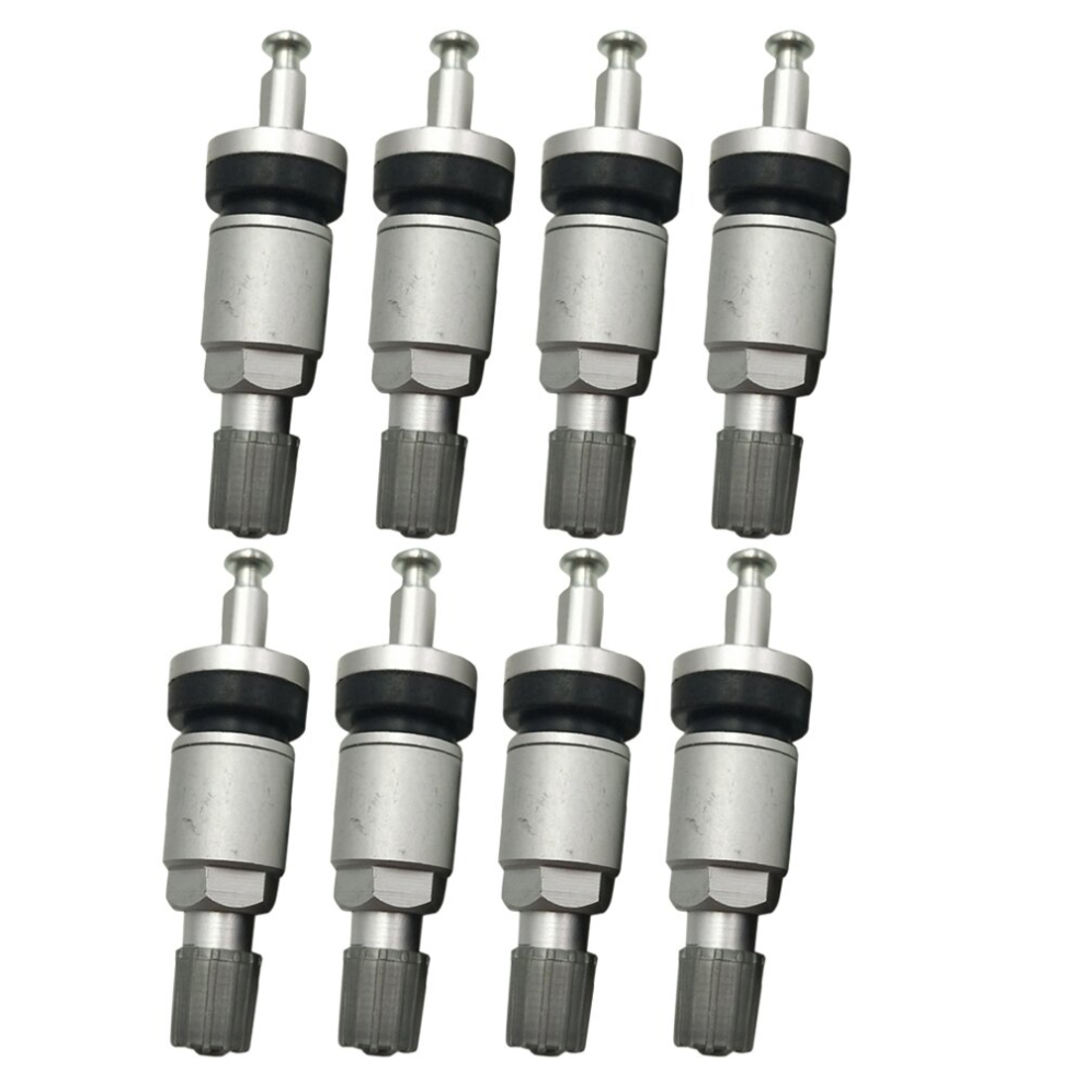 8Pcs Tpms Tire Valves For Alloy Tubeless Valve For Tyre Pressure Monitoring System Sensor Valve Stem Repair Kit Silver 4852462194010
