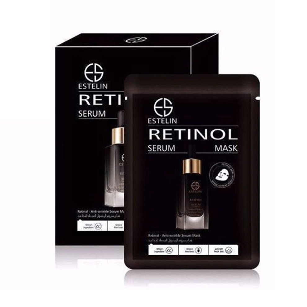 Estelin Retinol Anti-Wrinkle Serum Mask Sheets 10Pcs