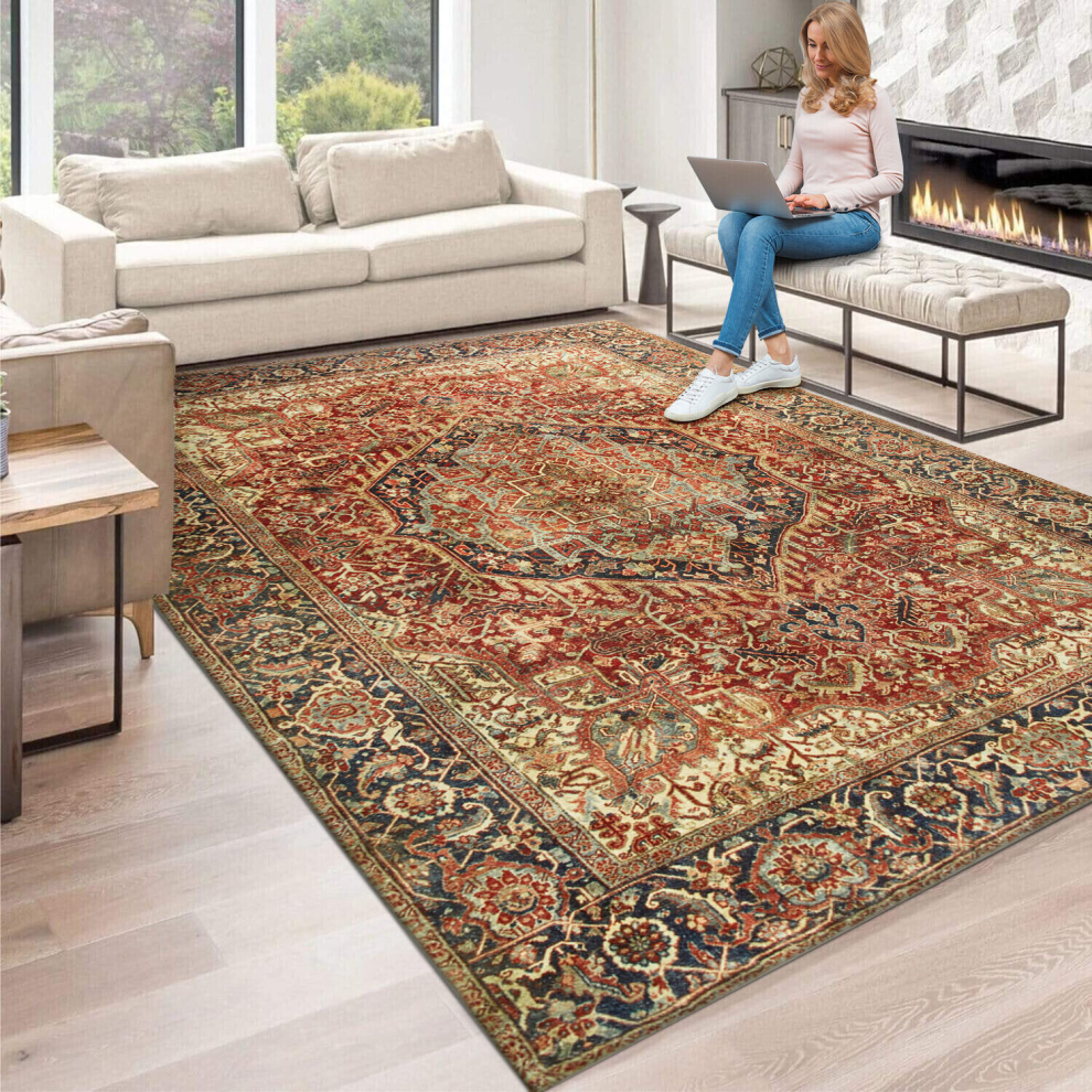 (160 x 230 cm, Majestic) Luxury Non Slip Rugs Large Livingroom Bedroom Carpets Bath & Door Mats