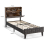 Casart Single Platform Bed Frame Upholstered Slat Bed W/ Storage Headboard 3
