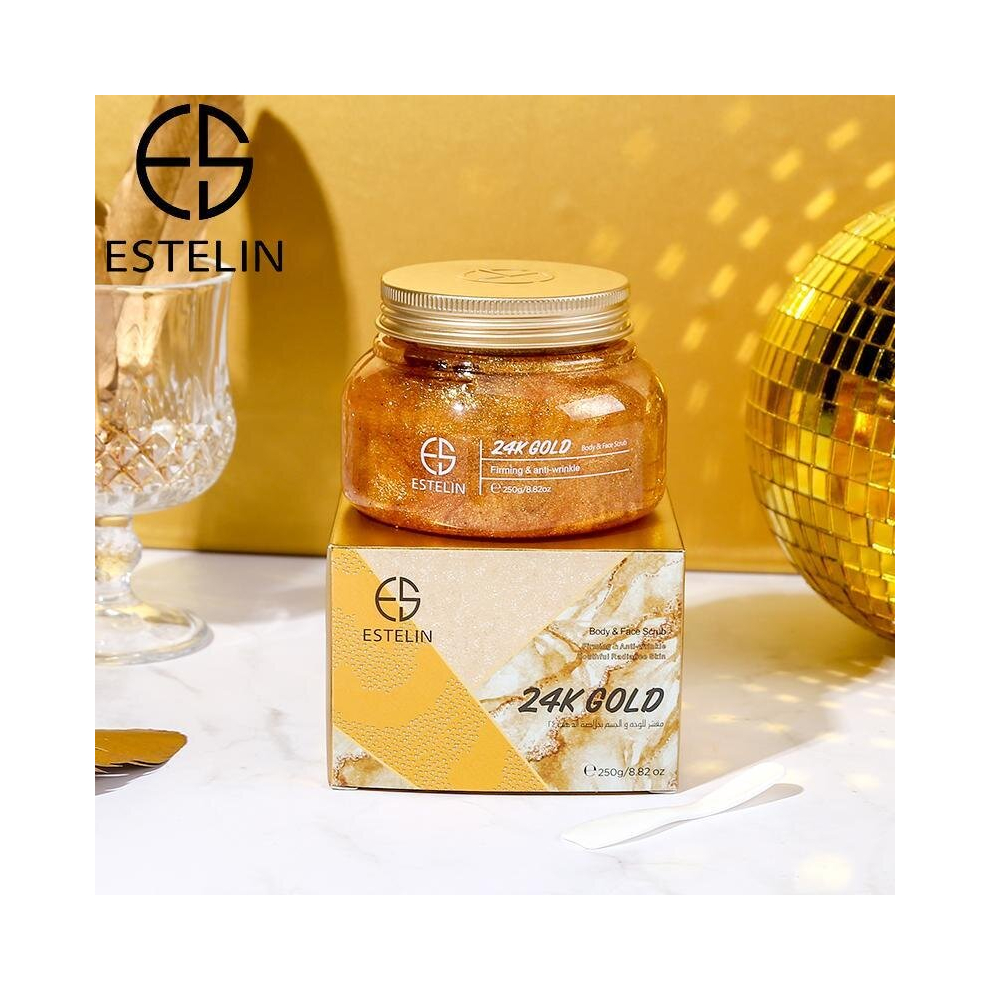 Gold Estelin 24K Firming & Anti Wrinkle Body & Face Scrub 250G