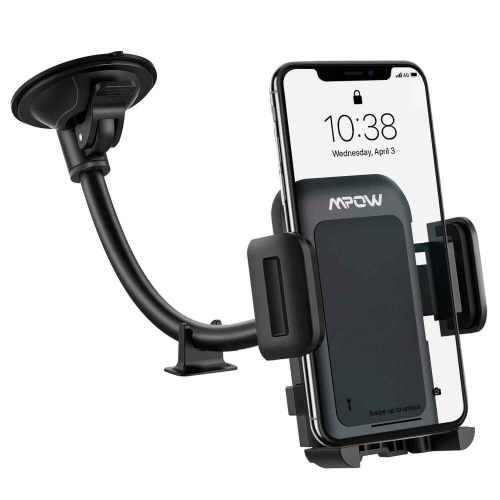 MPow Universal 360° Car Phone Holder Windscreen Dashboard Suction Mount NEW UK 1