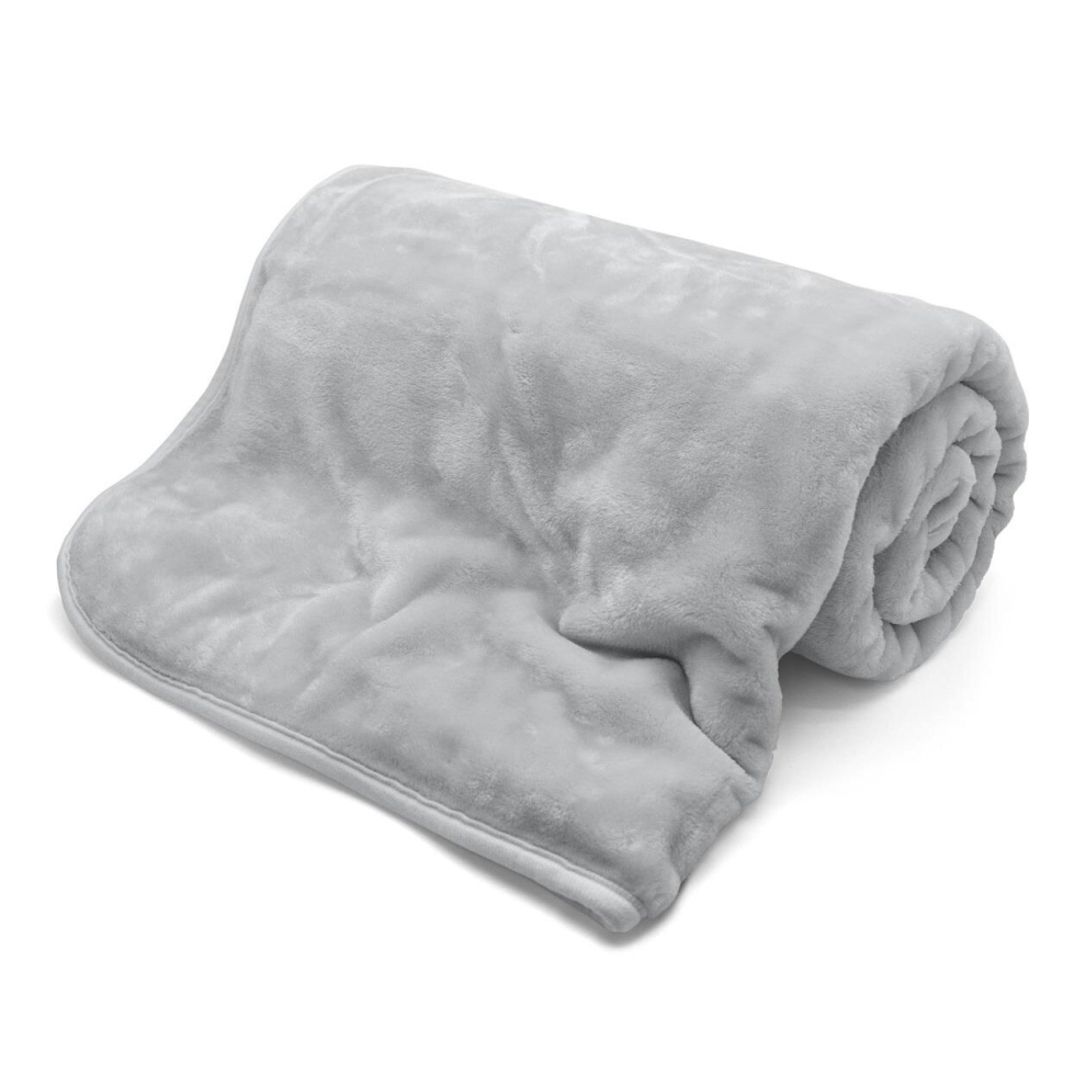Kampala Hill (127 X 152Cm, Silver) Mink Blanket Faux Fur Throw Soft Winter Warmer Throwover For Bed And Sofa