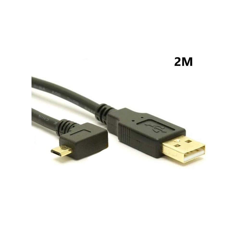 (1.5M) 90Â° Plated Micro Usb Fast Charge Data Cable For Android Gold 5055546021076