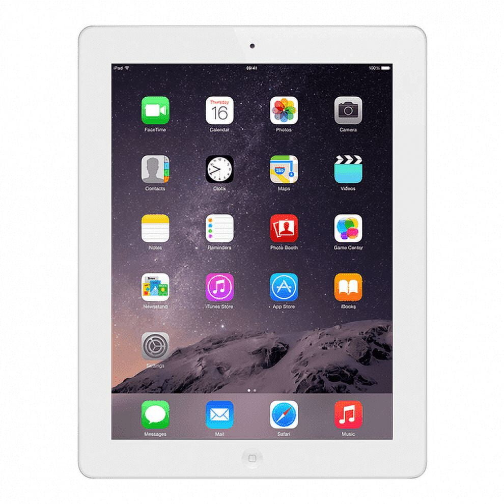 Apple Ipad 4Th Gen 9.7" 16Gb Wi-Fi Md513lla - White