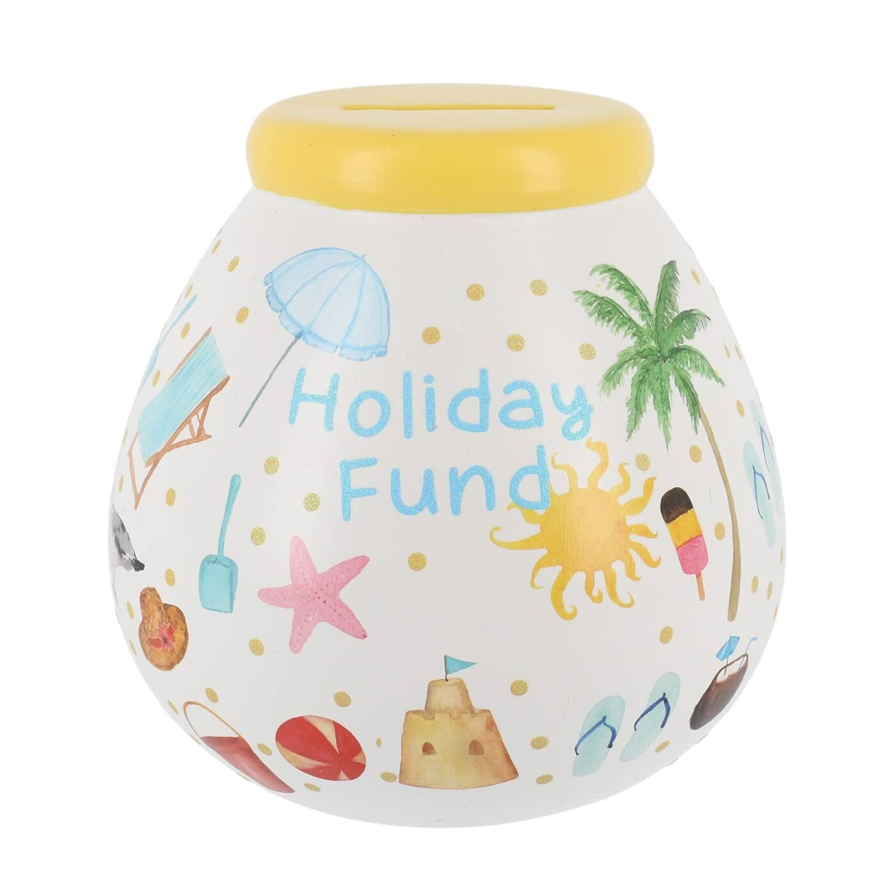 Pot of Dreams Ceramic Money Bank Holiday Fund