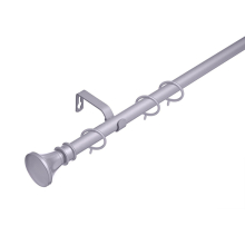 (70 - 120 cm, Satin (Bell)) 16-19 mm Extendable Metal Curtain Pole Rods Voile Easy Fitting