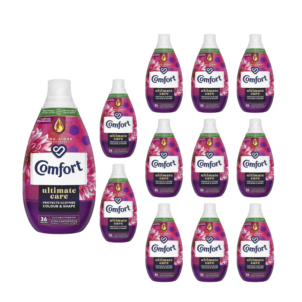 Comfort Ultimate Care Fabric Conditioner Fuschia 36 Washes 540ML Pack of 12