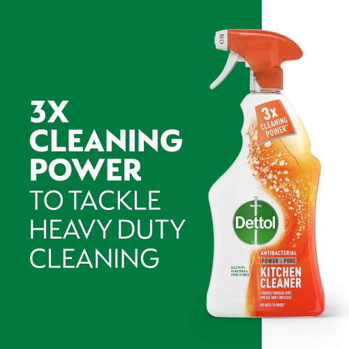 Dettol Dettol Power And Pure Kitchen Cleaner Spray 1L 2