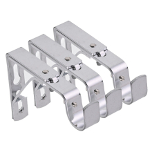 (Metal Finish (Pack of 3), Chrome(Extendable Bracket)) Lister Cartwright 19mm Curtain Pole Ends Brackets Pack of 1, 2, 3 Adjustable Screws