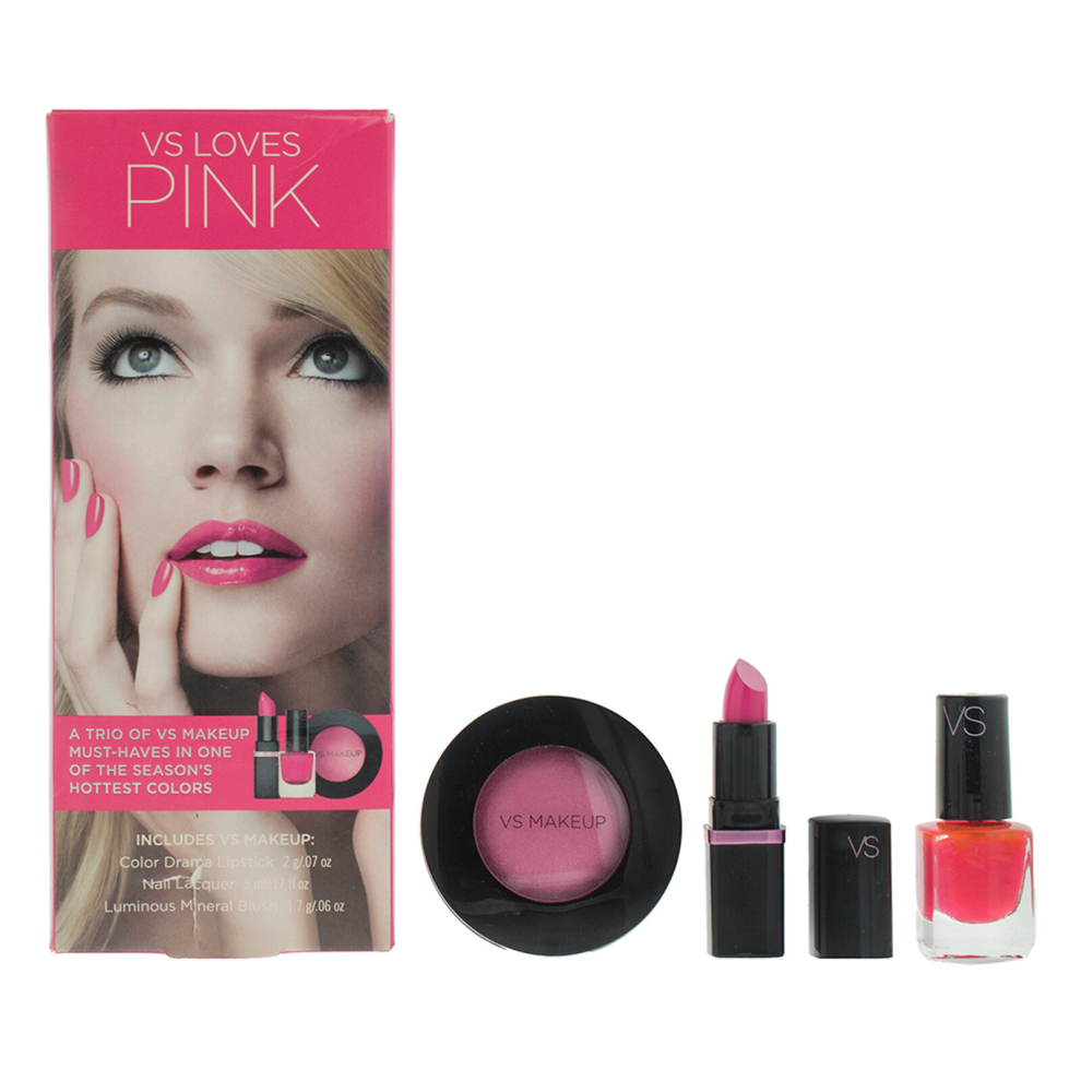 Victoria's Secret Loves Pink Cosmetic Set 3 Piece