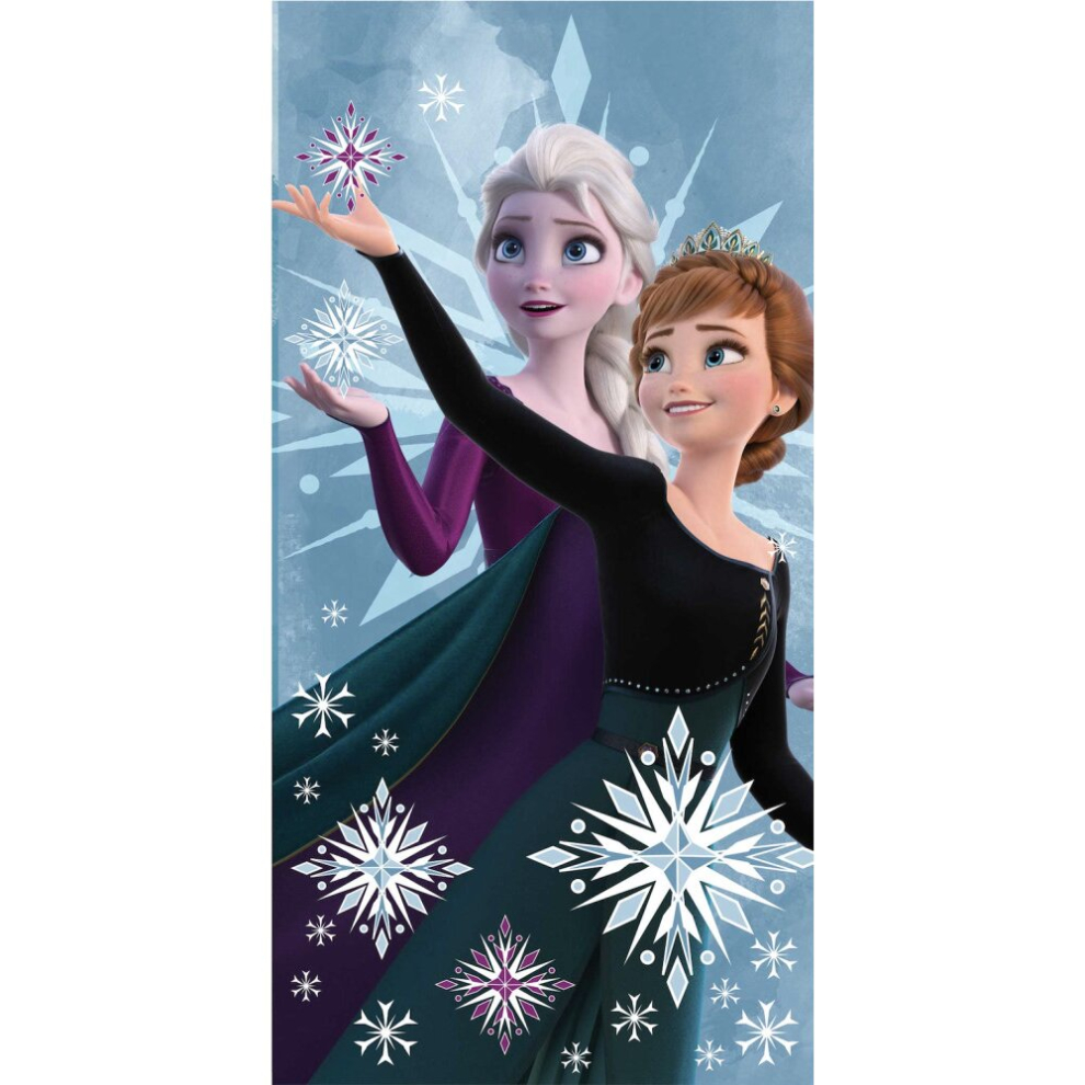 Disney Frozen Bath Beach towel 140 x 70 cm 100% Cotton - Anna & Elsa-image-OPC-PDFJHPR-NEW