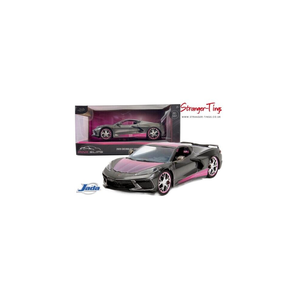 Jada 1/24 34848 Pink Slips 2020 Chevrolet Corvette Stingray - Grey And Pink