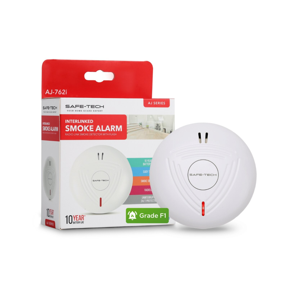 Interlinked Smoke Alarm With 10 Years Tamperproof Battery