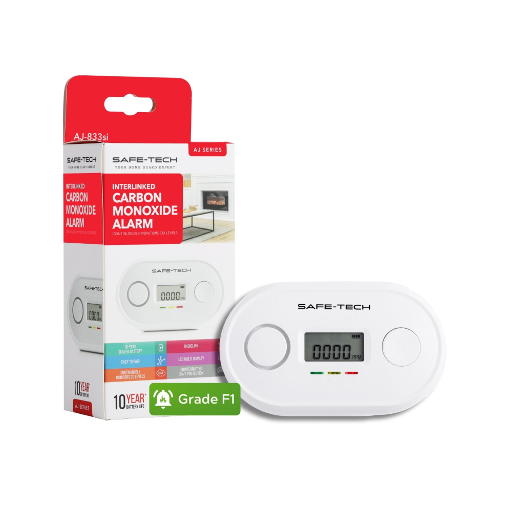 Interlinked Carbon Monoxide Detector With 10 Years Tamperproof Battery