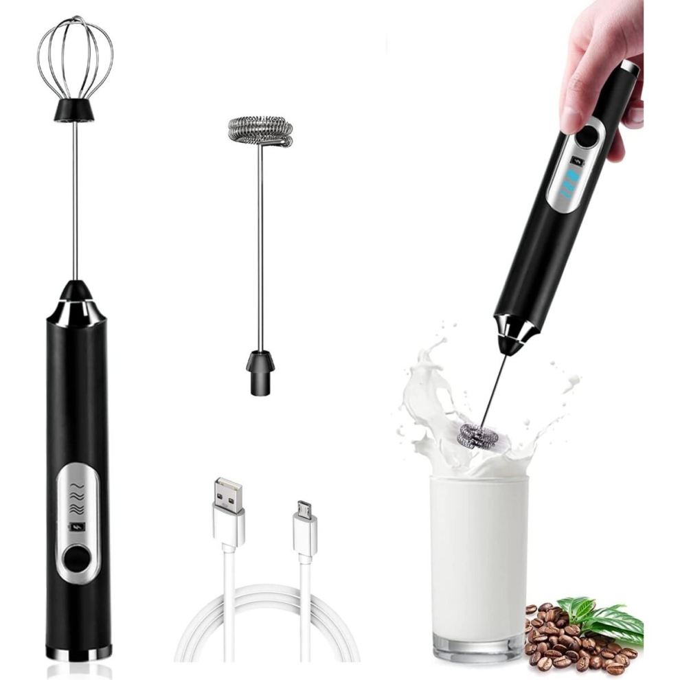 Mini Electric Milk Frother Egg Beater Handheld Shake Whisk Mixer Tools