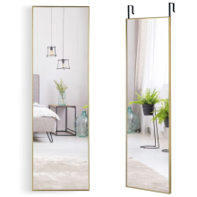 Full Length Mirror Over the Door/Wall Mounted Dressing Mirror Metal Framed