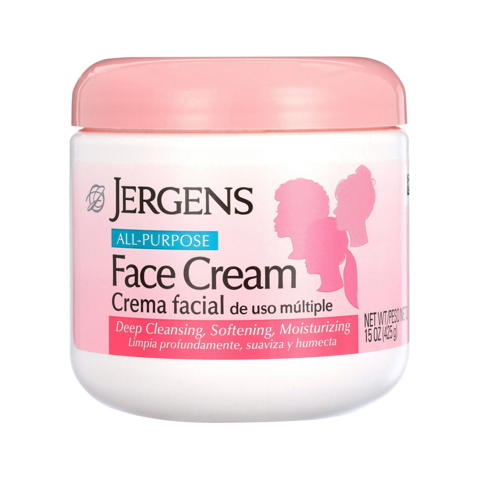 Jergens All-Purpose Face Cream 425g | Versatile Skincare, Deep Hydration, Multi-Benefit Formula for Healthy Skin