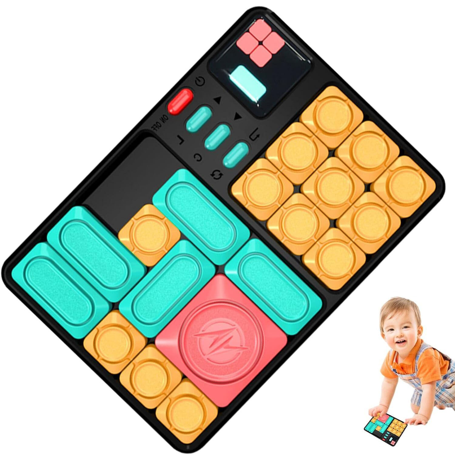 Super Slide Puzzle Brain Game, Sliding Block Brain Teaser