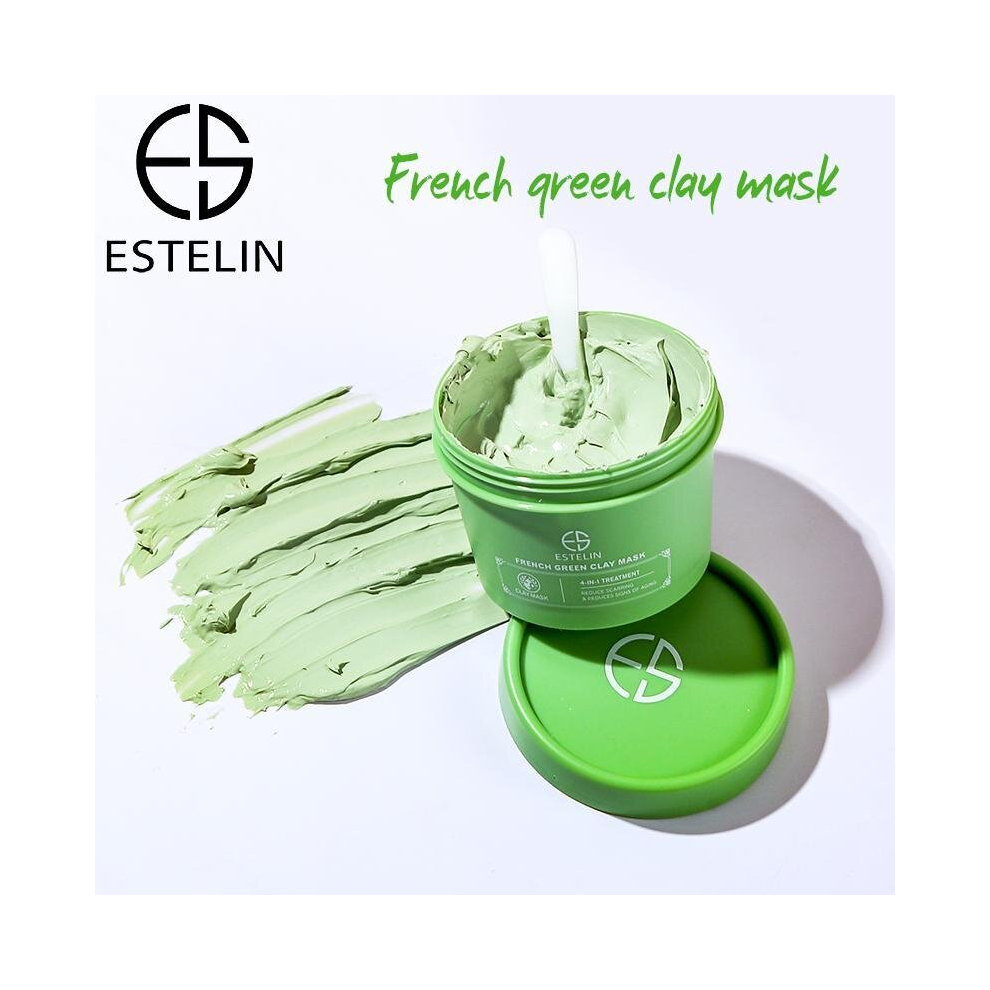 Green Estelin French Clay Mask Detoxifying-Anti-Acne, Oil Control 100G